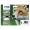 Pakiet Epson T1285 tusz czarny + 3 kolory, oryginalny