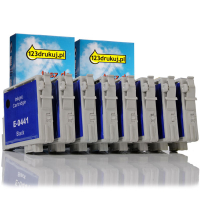 Epson Promocja: 2 x komplet tuszów do serii T044 (T0441 czarny + 3 kolory) zwiększona pojemność C13T04414010C C13T04424010C C13T04434010C C13T04444010C 110561