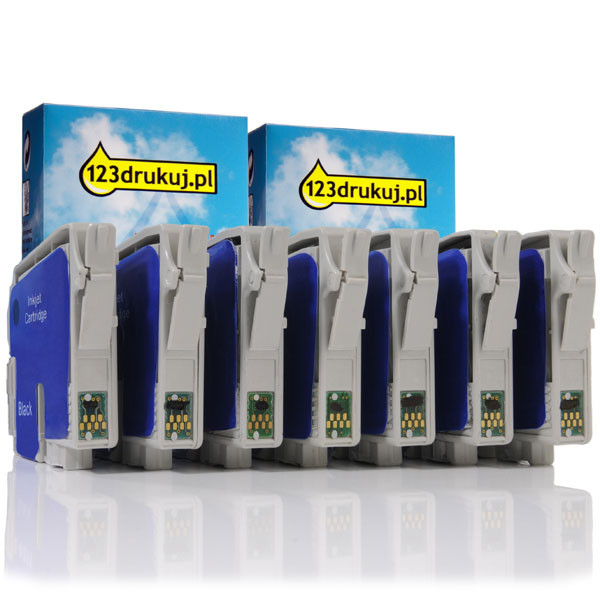Epson Promocja: Komplet tuszów do serii T034 (2 rodzaje czarnego + 5 kolorów) C13T03414010C C13T03424010C C13T03434010C C13T03444010C C13T03454010C 110530 - 1