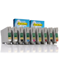 Epson Promocja: Komplet tuszów do serii T087 (2 rodzaje czarnego + 5 kolorów + 1 optymalizator połysku) C13T08704010C C13T08714010C C13T08724010C C13T08734010C C13T08744010C 110588