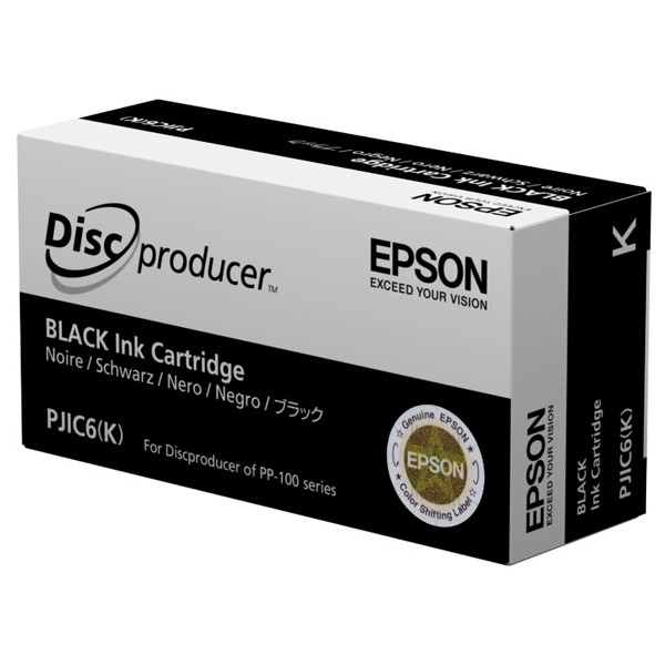 Epson S020452 tusz czarny PJIC6(K), oryginalny C13S020452 026372 - 1