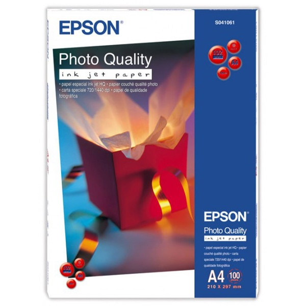 Epson S041061 Photo Quality papier fotograficzny 104 gramy (100 kartek) C13S041061 064620 - 1
