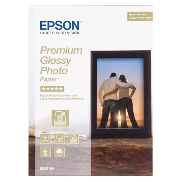 Epson S042154 papier fotograficzny Premium błyszczący 255 gramów 13 x 18 cm (30 kartek) C13S042154 064696 - 1