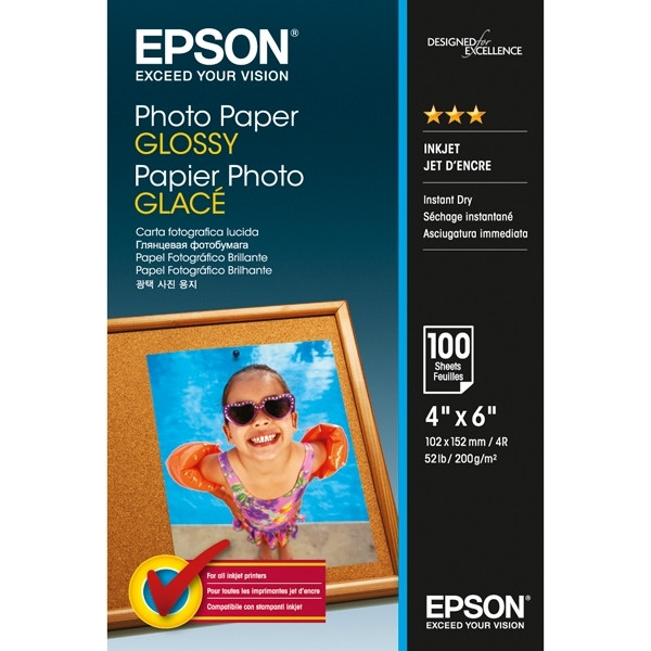 Epson S042548 papier fotograficzny błyszczący 200 gramów 10 x 15 cm (100 kartek) C13S042548 153004 - 1