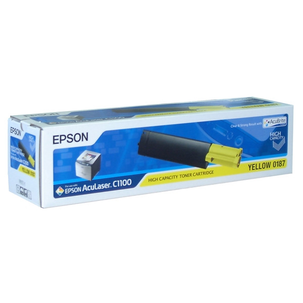 Epson S050187 toner żółty, zwiększona pojemność, oryginalny C13S050187 027790 - 1