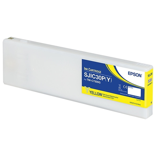 Epson SJIC30P(Y) tusz żółty, oryginalny C33S020642 026772 - 1