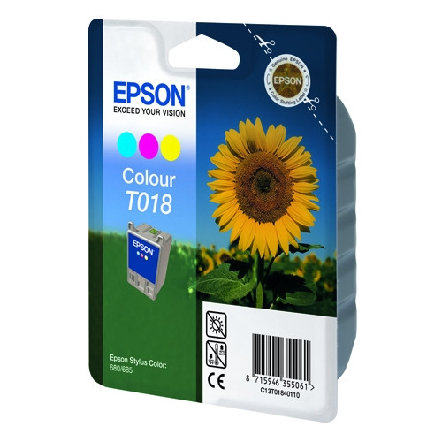 Epson T018 kolorowy, oryginalny C13T01840110 020550 - 1