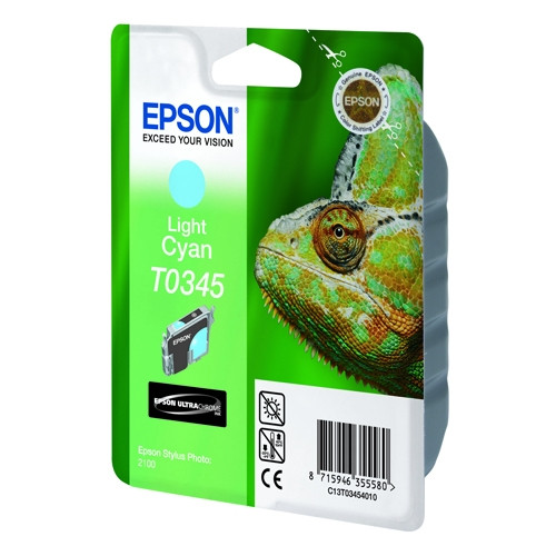 Epson T0345 jasnoniebieski, oryginalny C13T03454010 022290 - 1