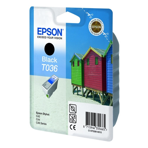 Epson T036 czarny, oryginalny C13T03614010 022040 - 1