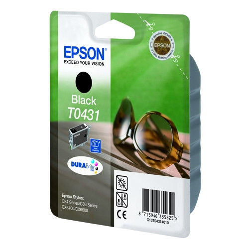 Epson T0431 czarny, oryginalny, zwiększona pojemność C13T04314010 022370 - 1