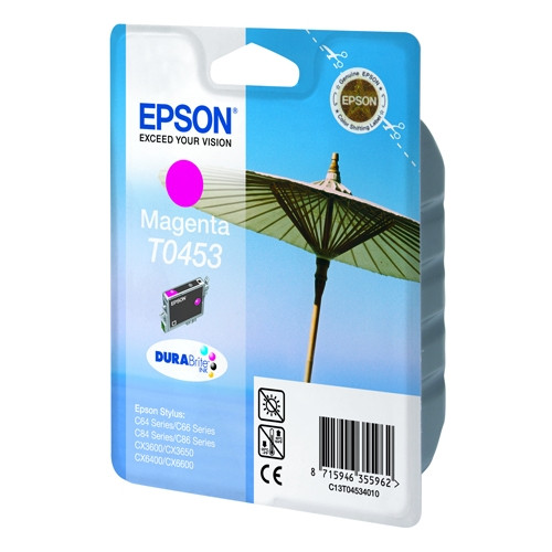Epson T0453 czerwony, oryginalny C13T04534010 022490 - 1