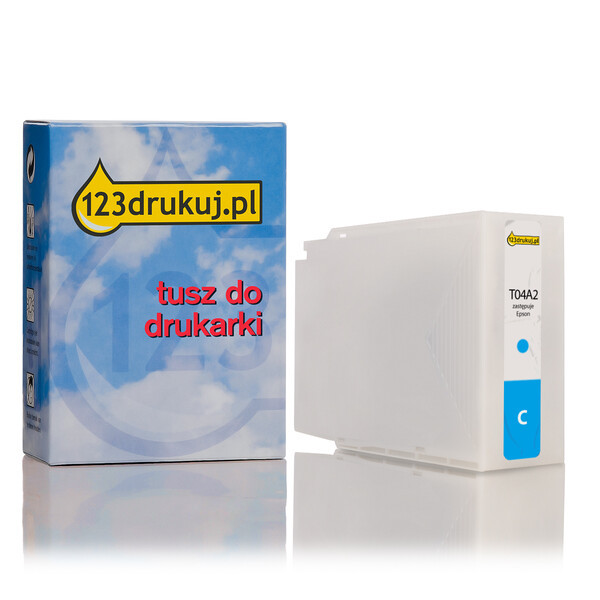 Epson T04A2 tusz niebieski, zwiększona pojemność, wersja 123drukuj C13T04A240C 023385 - 1