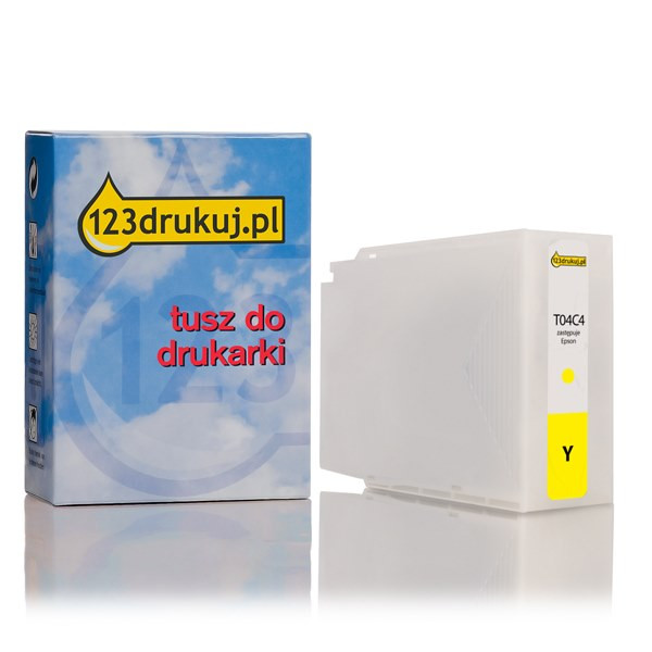 Epson T04C4 tusz żółty, zwiększona pojemność, wersja 123drukuj C13T04C440C 023373 - 1