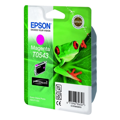 Epson T0543 czerwony, oryginalny C13T05434010 022710 - 1