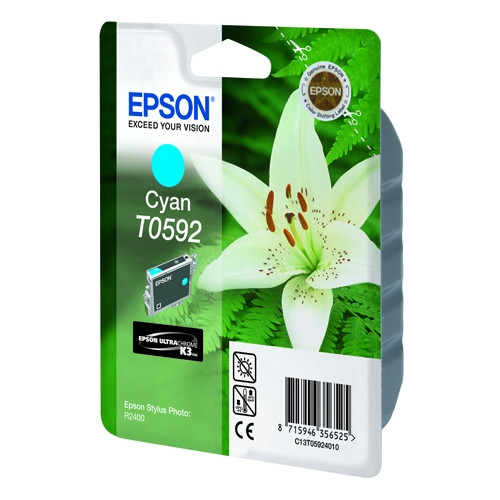 Epson T0592 tusz niebieski, oryginalny C13T05924010 022955 - 1