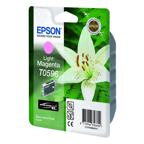 Epson T0596 tusz jasnoczerwony, oryginalny C13T05964010 022975 - 1