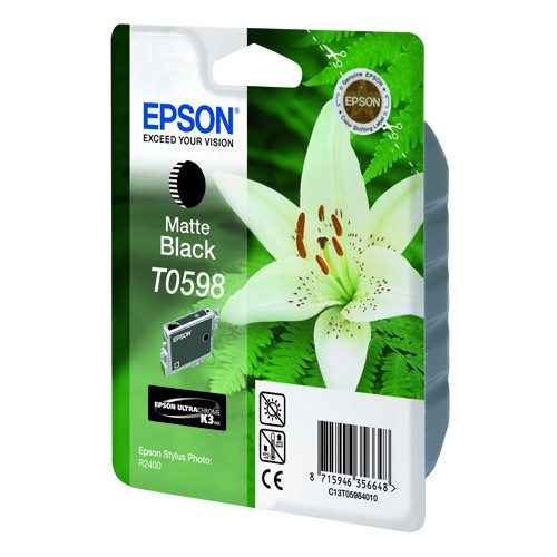 Epson T0598 tusz matowy czarny, oryginalny C13T05984010 022985 - 1
