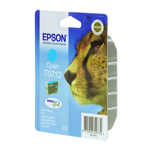 Epson T0712 tusz niebieski, oryginalny C13T07124011 C13T07124012 023050 - 1