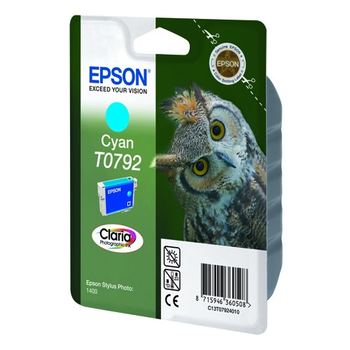 Epson T0792 tusz niebieski, oryginalny C13T07924010 023120 - 1