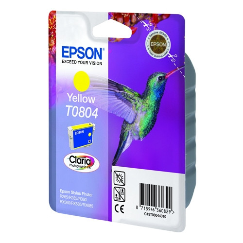 Epson T0804 tusz żółty, oryginalny C13T08044011 023085 - 1