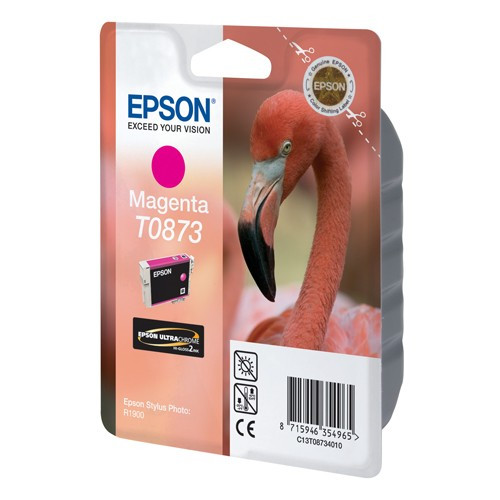 Epson T0873 tusz czerwony, oryginalny C13T08734010 023306 - 1