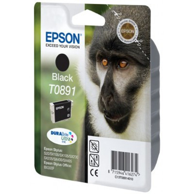 Epson T0891 tusz czarny, oryginalny C13T08914011 023316 - 1