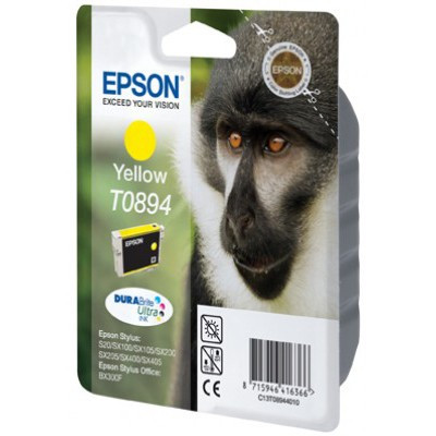 Epson T0894 tusz żółty, oryginalny C13T08944011 C13T08944012 023322 - 1