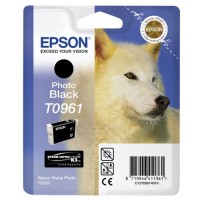 Epson T0961 tusz czarny, oryginalny C13T09614010 C13T09614020 023326