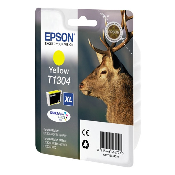 Epson T1304 tusz żółty, zwiększona pojemność, oryginalny C13T13044010 C13T13044012 C13T13044020 026311 - 1
