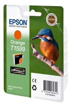 Epson T1599 tusz pomarańczowy, oryginalny C13T15994010 026398 - 1