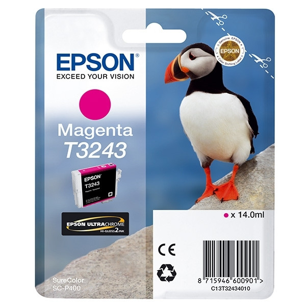 Epson T3243 tusz czerwony, oryginalny C13T32434010 026938 - 1