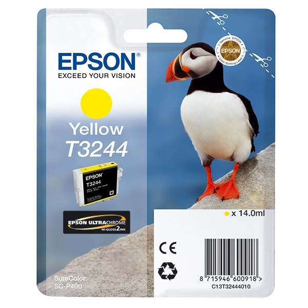 Epson T3244 tusz żólty, oryginalny C13T32444010 026940 - 1