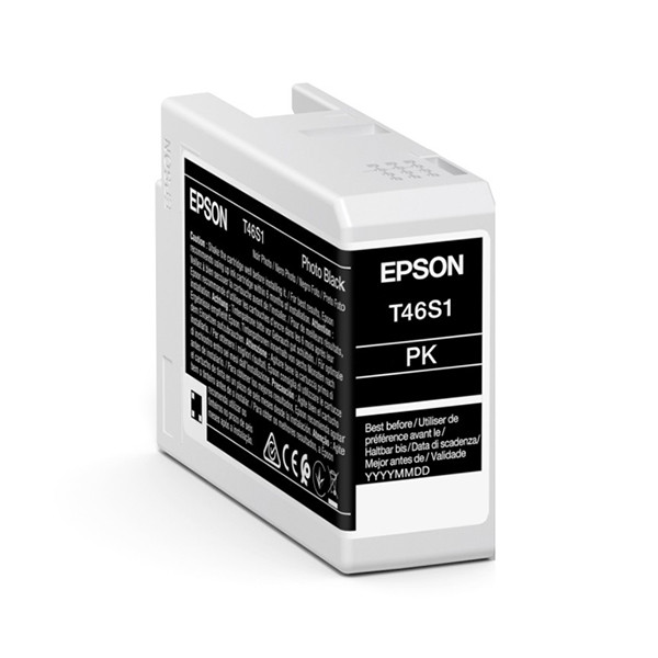 Epson T46S1 tusz foto czarny, oryginalny C13T46S100 083490 - 1