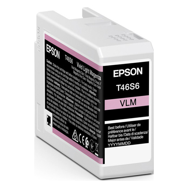 Epson T46S6 tusz jasnoczerwony, oryginalny C13T46S600 083500 - 1