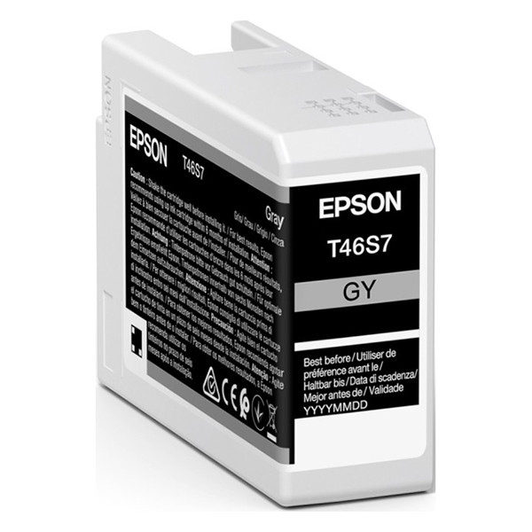 Epson T46S7 tusz szary, oryginalny C13T46S700 083502 - 1
