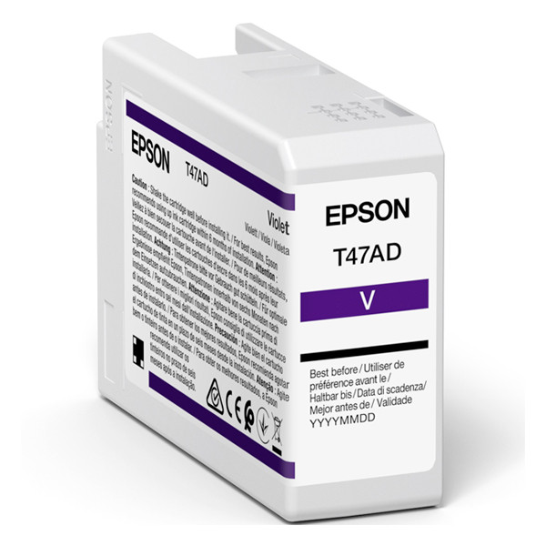 Epson T47AD tusz fioletowy, oryginalny C13T47AD00 083526 - 1