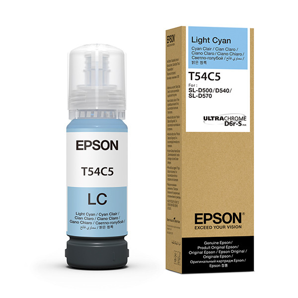 Epson T54C tusz jasnoniebieski, oryginalny C13T54C520 083672 - 1