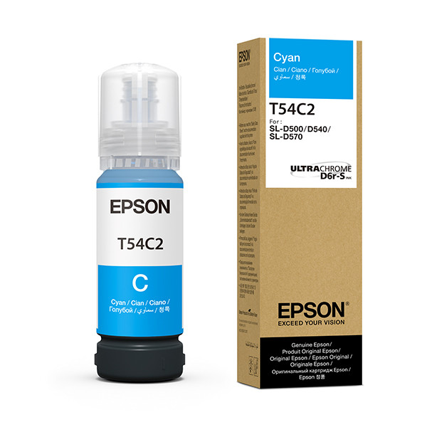 Epson T54C tusz niebieski, oryginalny C13T54C220 083666 - 1