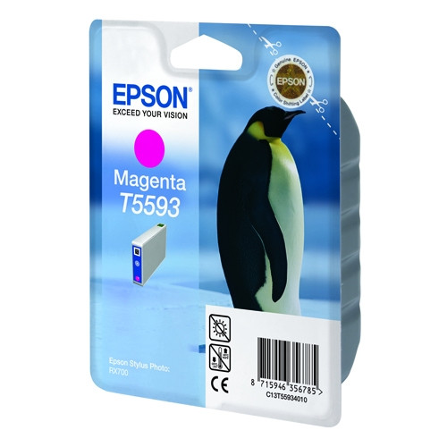 Epson T5593 tusz czerwony, oryginalny C13T55934010 022930 - 1