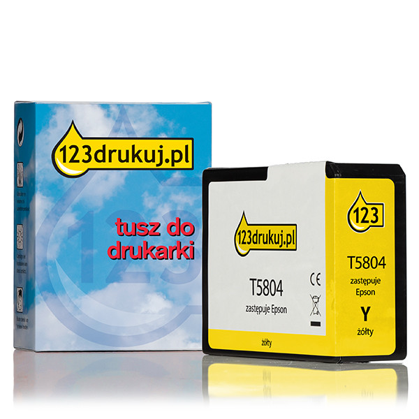 Epson T5804 tusz żółty, wersja 123drukuj C13T580400C 025916 - 1