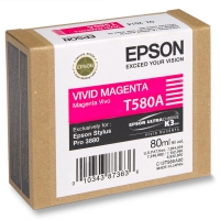 Epson T580A (C13T580A00) tusz vivid czerwony, oryginalny C13T580A00 025912