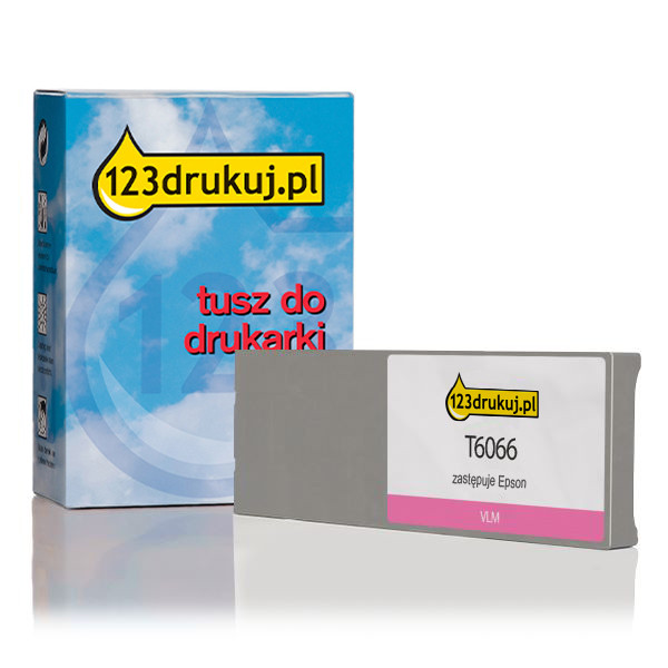 Epson T6066 tusz intensywny jasnoczerwony, zwiększona pojemność, wersja 123drukuj 026077 - 1