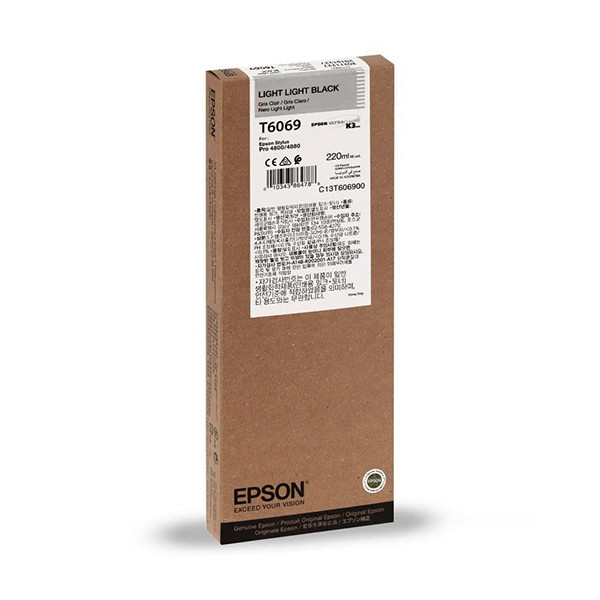 Epson T6069 (C13T606900) tusz bardzo jasnoczarny,  zwiększona pojemność, oryginalny 026080 - 1
