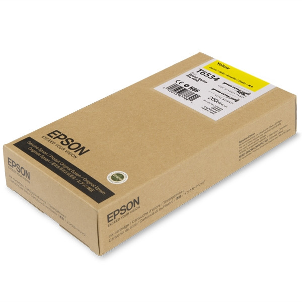 Epson T6534 tusz żółty, oryginalny C13T653400 026322 - 1