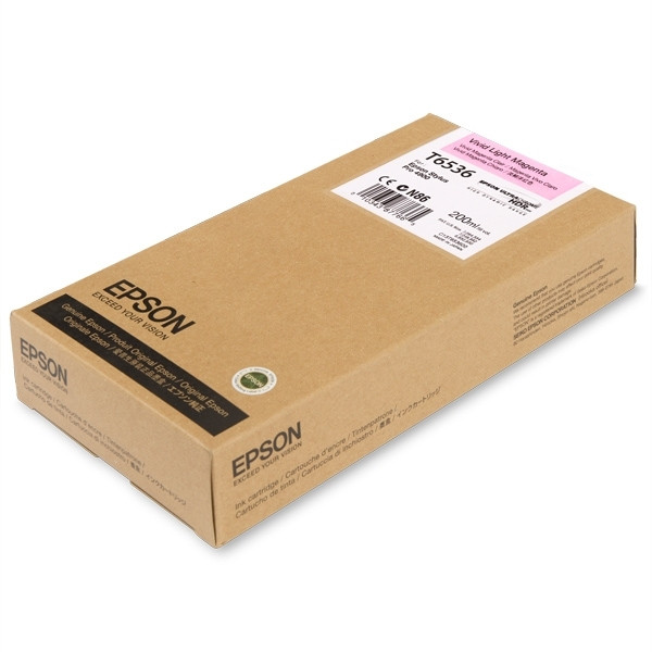 Epson T6536 tusz jasnopuprurowy, oryginalny C13T653600 026326 - 1