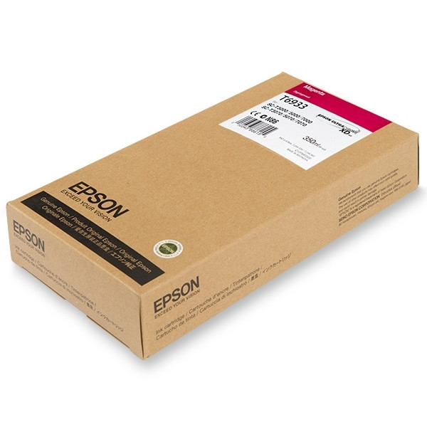 Epson T6933 tusz czerwony, zwiększona pojemność, oryginalny C13T693300 026556 - 1