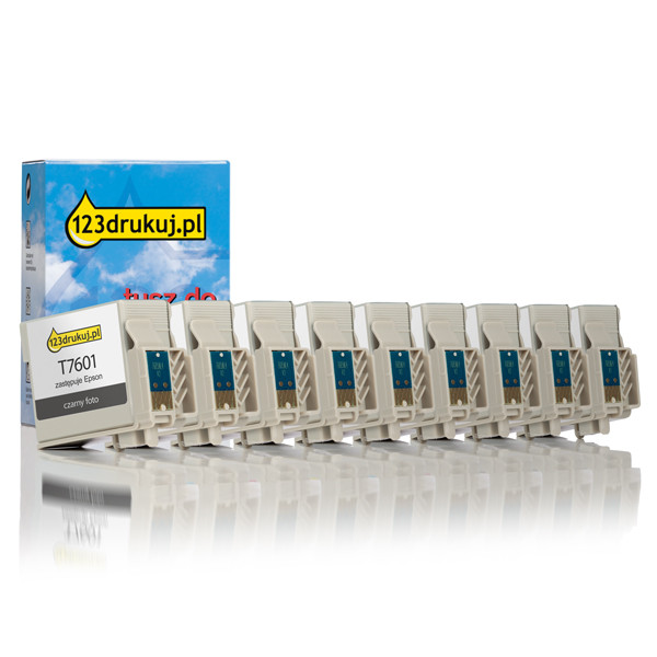 Epson T760-pakiet tuszów (4x czarny+ 5 kolorów) wersja 123drukuj C13T76014010C C13T76024010C C13T76034010C C13T76044010C C13T76054010C 127057 - 1