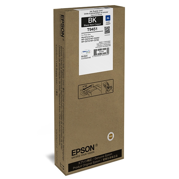 Epson T9451 tusz czarny, zwiększona pojemność, oryginalny C13T945140 025960 - 1