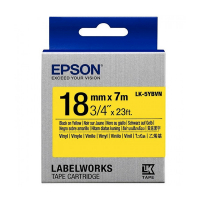 Epson Taśma Epson LK-5YBVN czarno - żółta 18 mm, oryginalna C53S655028 084352