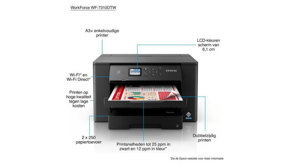 Epson WorkForce WF-7310DTW drukarka atramentowa A3+ z wifi C11CH70402 831813 - 7